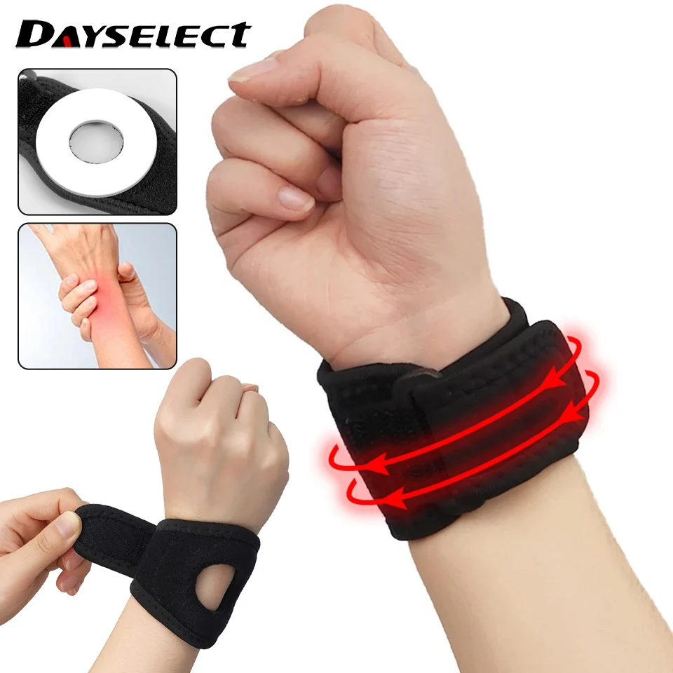 

Adjustable Wrap Compression Wrist Brace for TFCC Tears Carpal Tunnel Pain Tendonitis Relief Fitness Weight Lifting Wrist Support