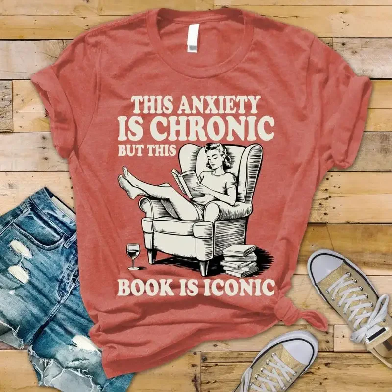 Funny Bookish T Shirt Anxiety Humor Book Lover For Reader Booktok Stuff Bookworm Smut