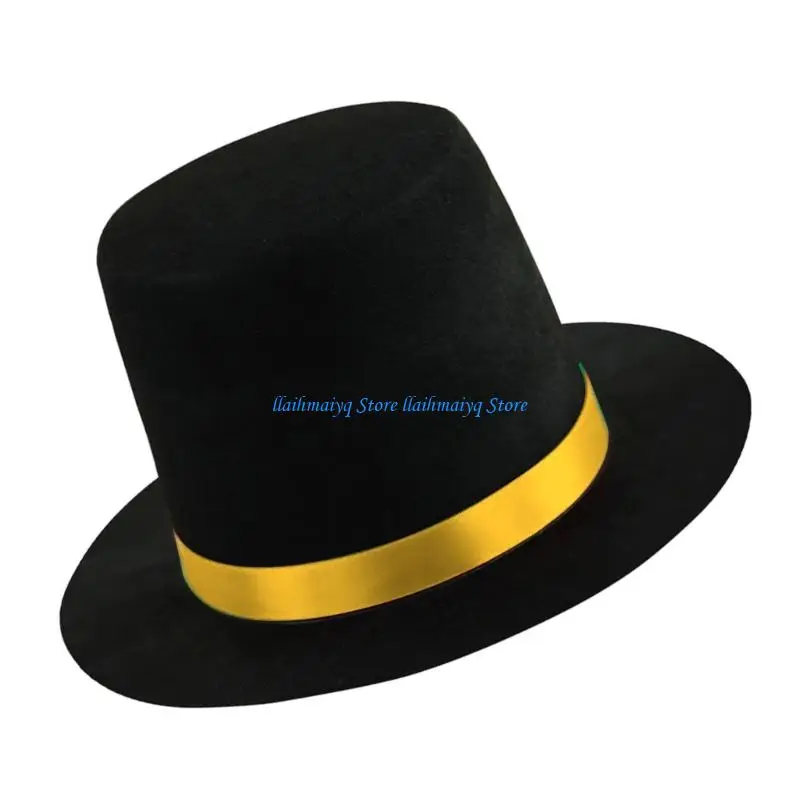 

573B Funny Parties Hats Show Magicians Hat Wide Border Hat Costume Decoration