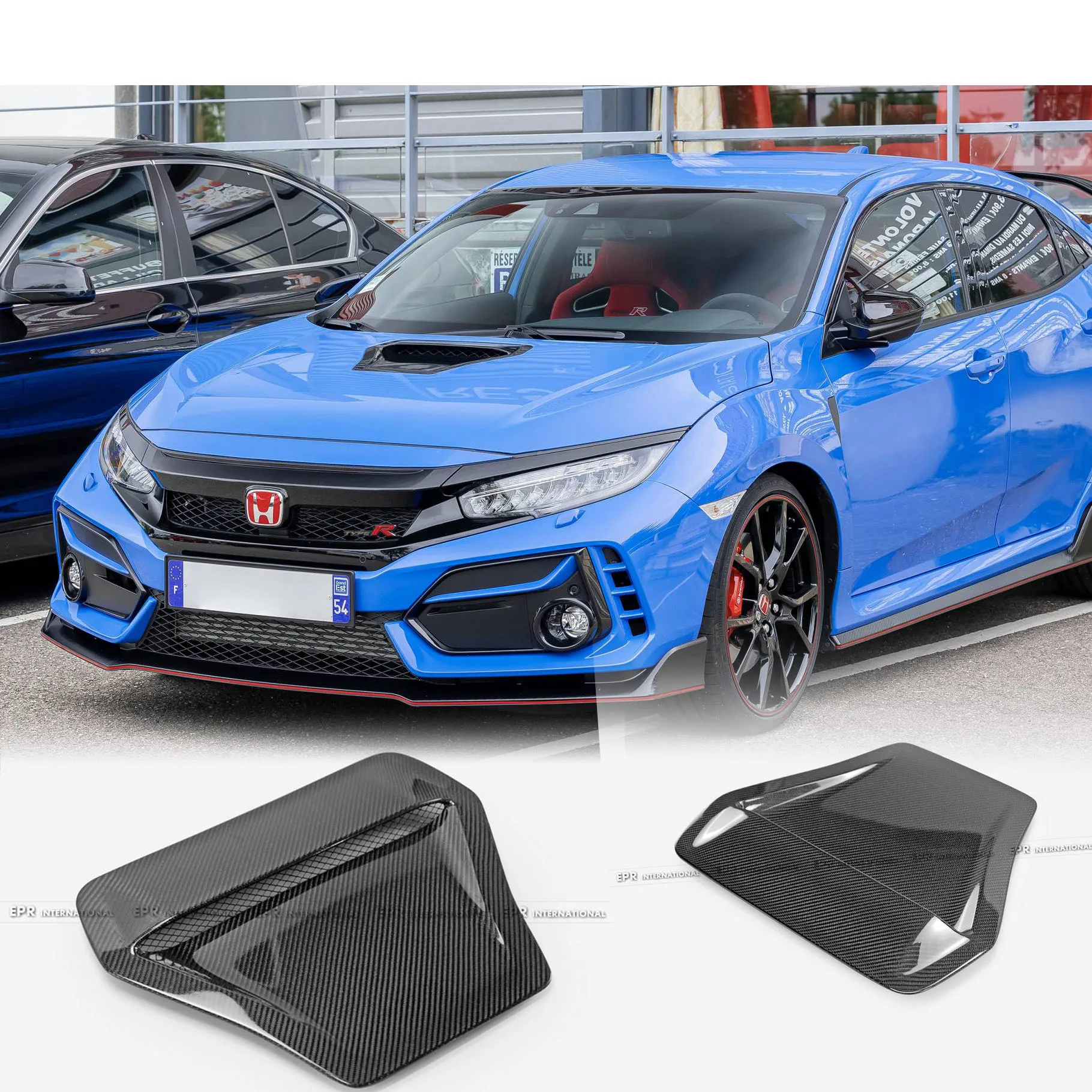 For Honda 17onwards Civic Type R FK8 OE Type Rear Hood vent