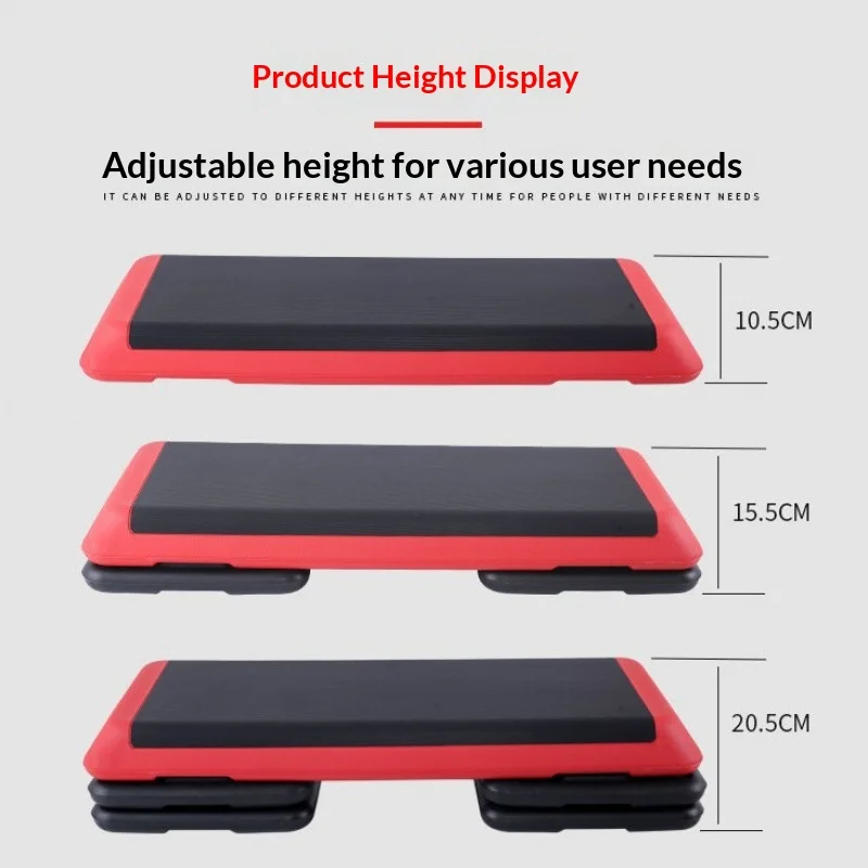 Factory Directly Manufacturer JL-8861 110CM Adjustable PE Fitness Pedal Aerobic Exercise Home-use Rhythm Yoga Personal Training