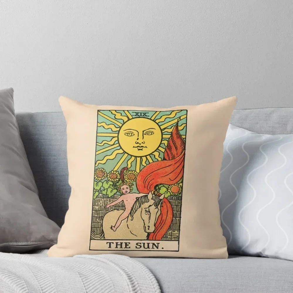 

Tarot Card - The Sun Throw Pillow Decorative Cushions Cushion Cover covers for pillows pillow