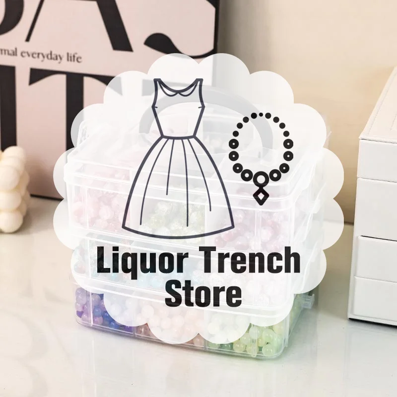 Transparent Adjustable Stackable Compartment Slot Plastic Storage Box For Organizing Toys Jewelry