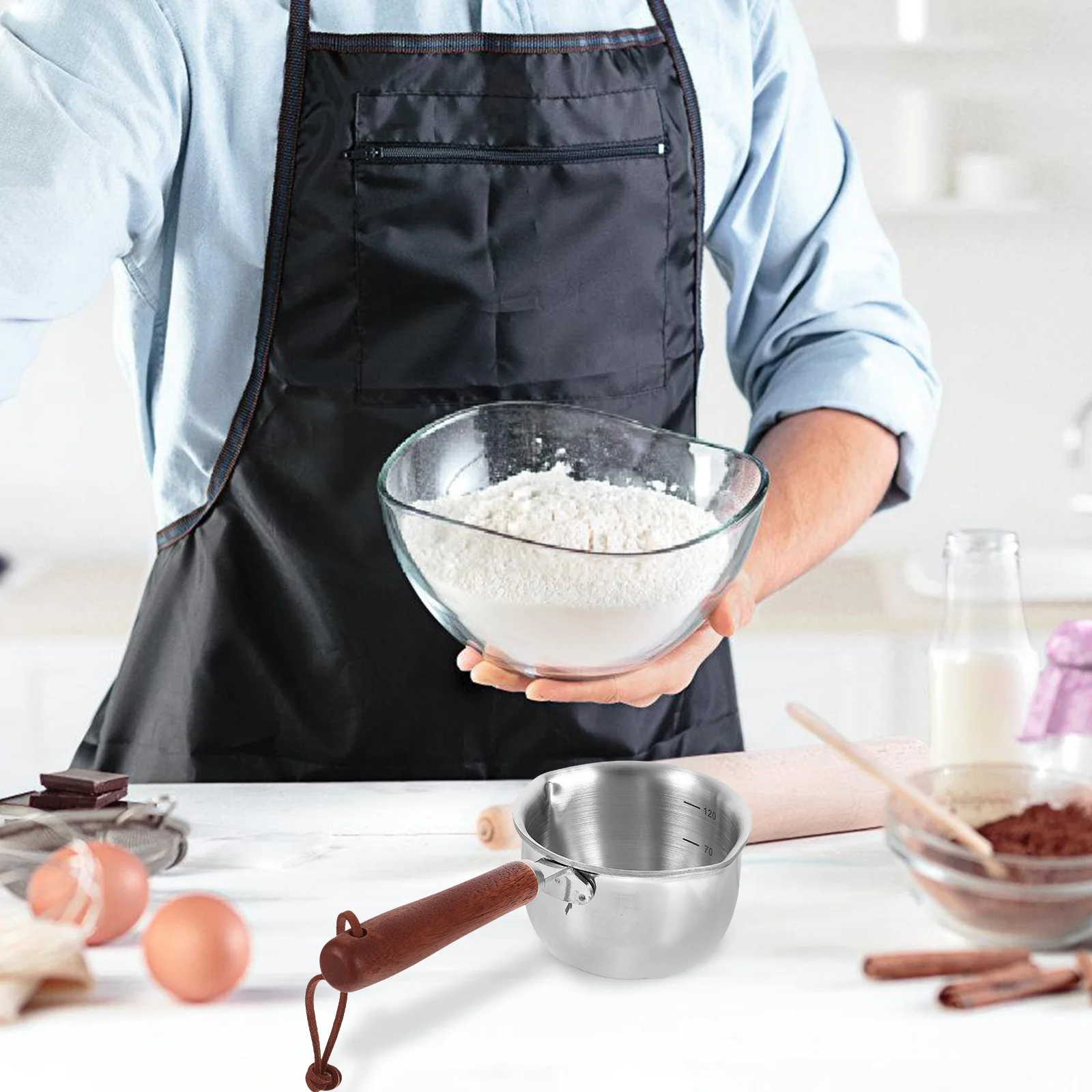 

Stainless Steel Melting Pot 2-In-1 Chocolate Cheese Butter Warmer Baking Kitchen Gadget Boiler For Candy Milk Heating