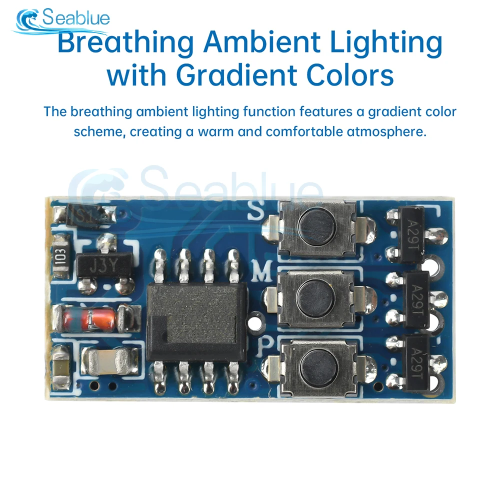DC 5-24V WS2811 WS2812 1926 3905 LED Strip Control Board RGB Strip Controller Breathing Atmosphere Light COB Colorful Gradient
