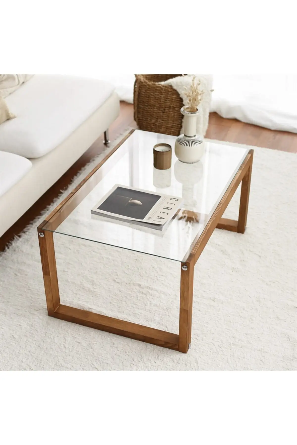 

DOLBOVI - Via Glass Coffee Table/Wooden Coffee Table