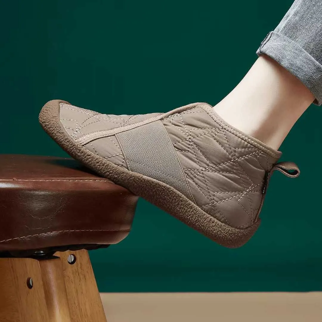 

Autumn And Winter New Space Cloth Women'S Cotton Shoes, Bean Shoes, One-Pedal Non-Slip Lightweight Soft-Soled Birken Shoes.
