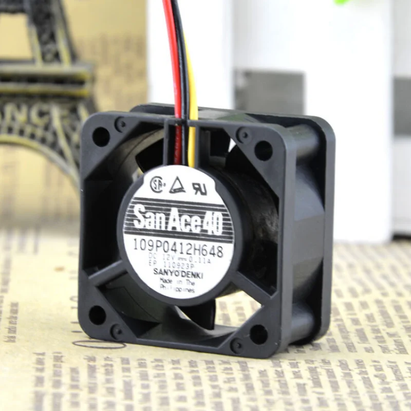 

Z For SANYO 109P0412H648 4020 12V 0.11A San Ace 40 cooling fan