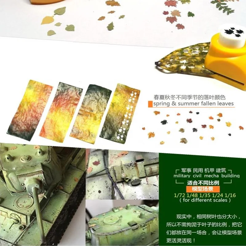 家族-葉の形をした日曜大工のモデル,テーブル装飾,スケールモデル1/72 1/48 1/35 1/16