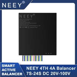 NEEY 24S 4A Smart Active Balancer eBMS 8S 16S 20S Lifepo4 Li-ion Battery Balancer 1A-4A Current Accuracy Equalizer with BT APP