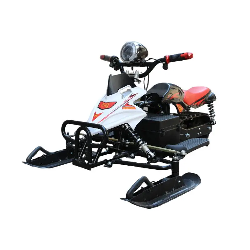 Snowmobile Electric Petrol Amusement Ski Car Vehicle Kids Playground Snow Sledge Snowmobile Children Skiing Equipments