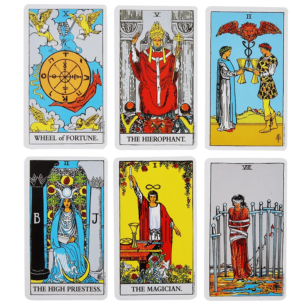 Heißer Verkauf Rider Tarot Karten für Wahrsagerei Persönlichen Gebrauch Tarot Deck Vollständige Englische Version Oracles Deck für Frauen Mädchen Brettspiel – Detail 3