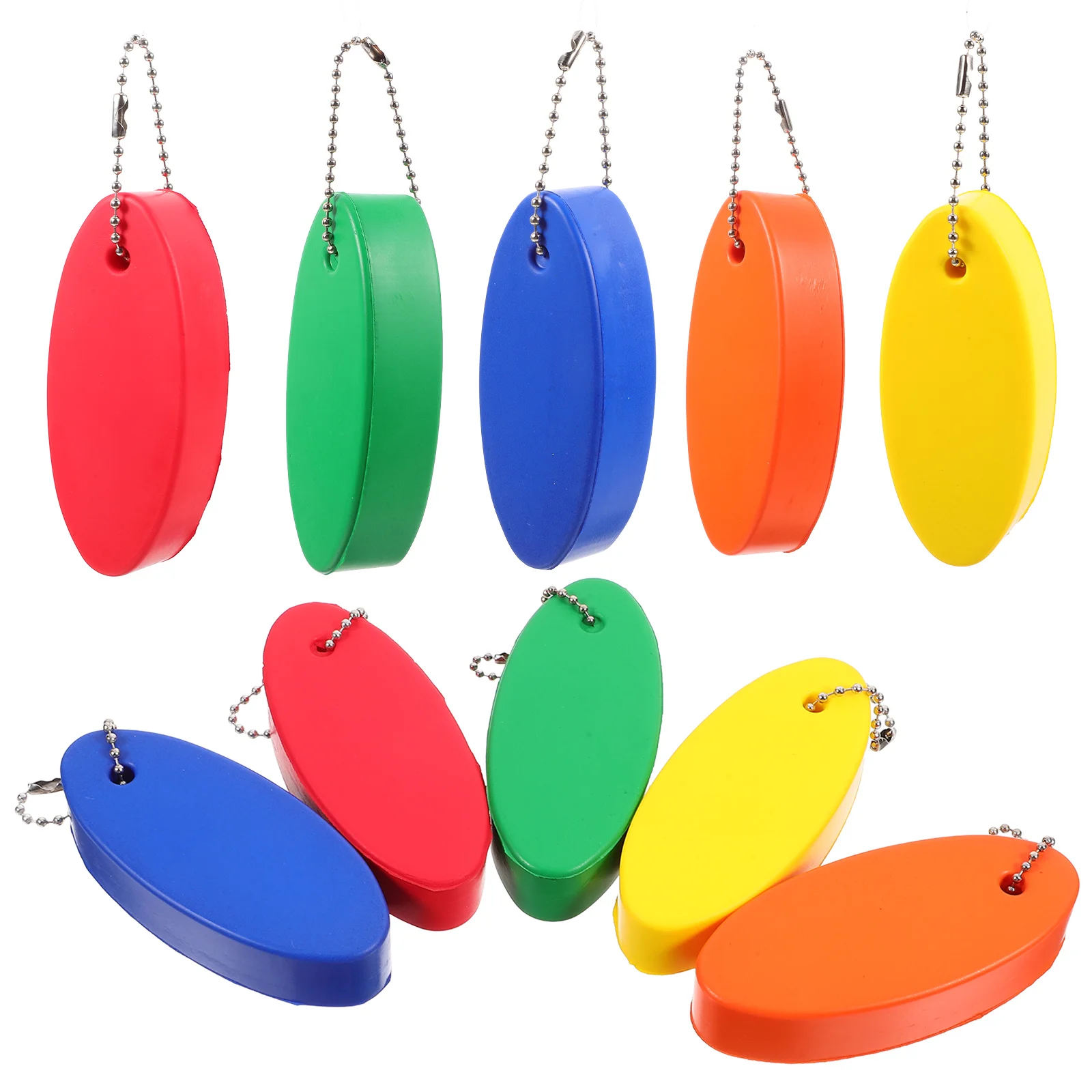 10 Pcs Buoy Keychain Surfboard Keyring Floating Boating Safety for Oval Buoyant Keyrings