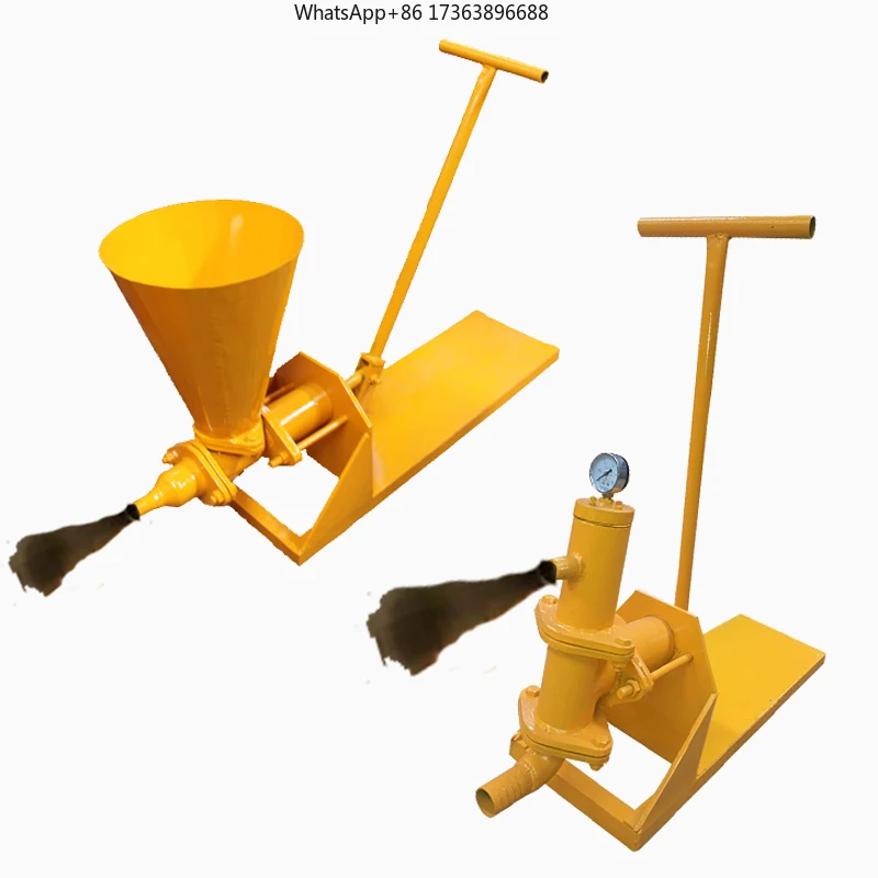 

New Portable Hand Grout Pump Manual Hand Operated Cement Grouting Grout Pump Include Pipe
