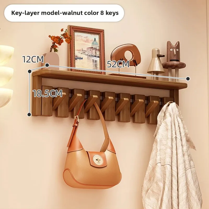 البيانو مفتاح جدار هوك توفير المساحة معطف الرف الحديثة المدخل شماعات تخزين الرف منظم أنيق للملابس أكياس القبعات
