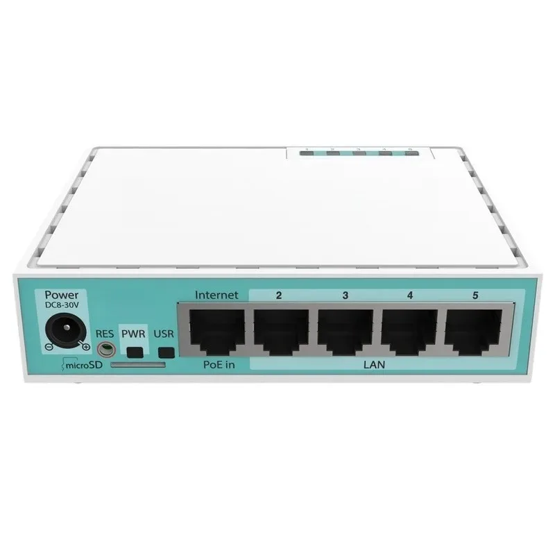 RB750Gr3 Router Gigabit Inteligente con Cable, Mini Router para Red Doméstica, Switch Suave