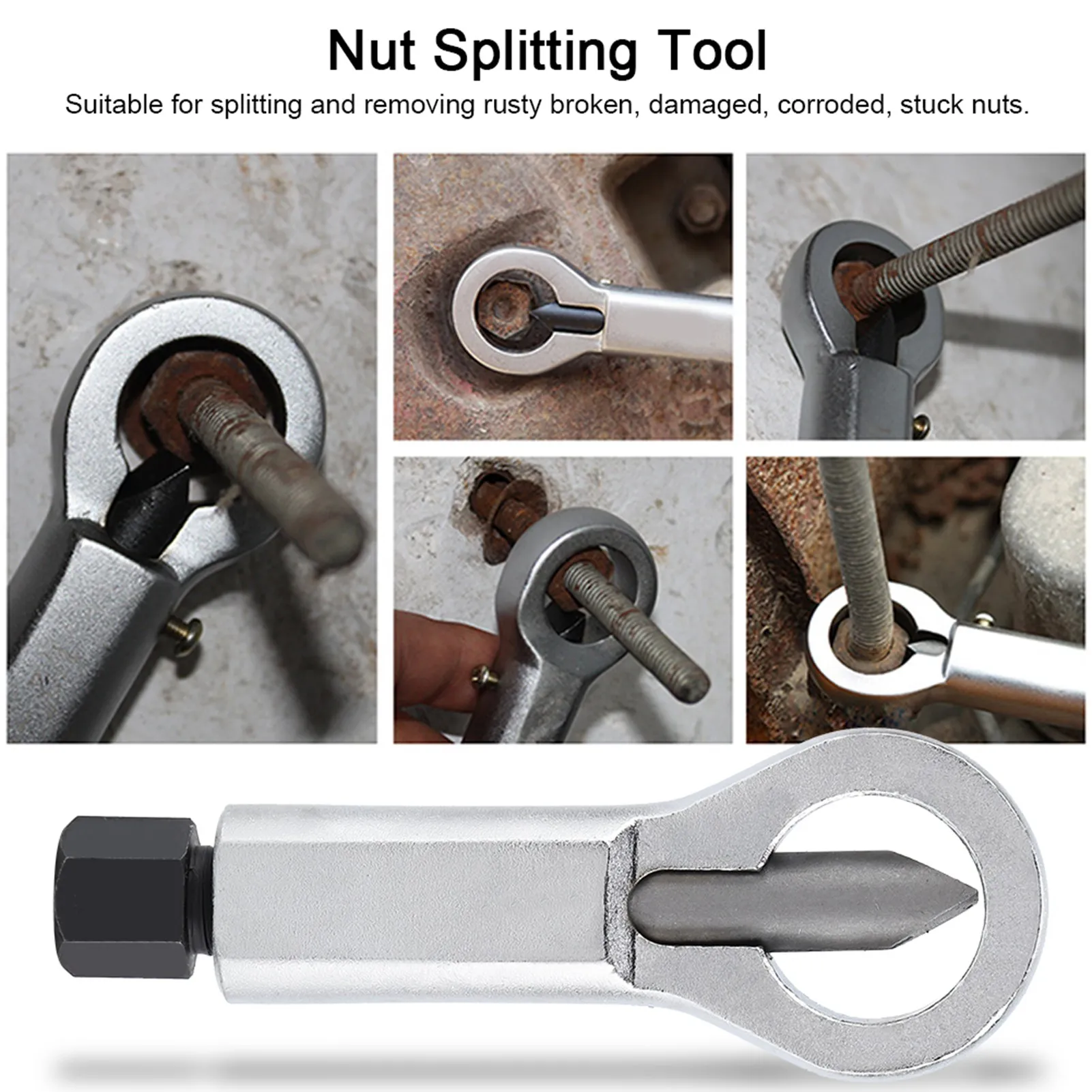 Rusted Broken Damaged Corroded Stuck Nut Removing Splitting Tool 4Sizes Remover Splitter (#2)