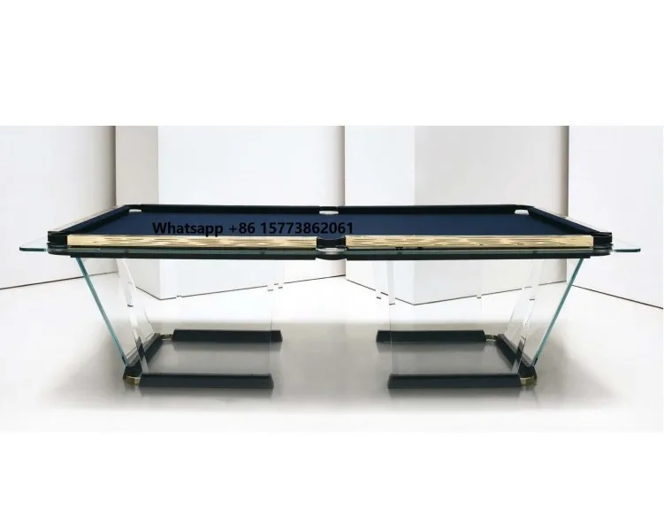 Outdoor 8ft Slate Billiard Table with Solid Wood Legs and Wool Cushion Professional 9 Ball Pool Table