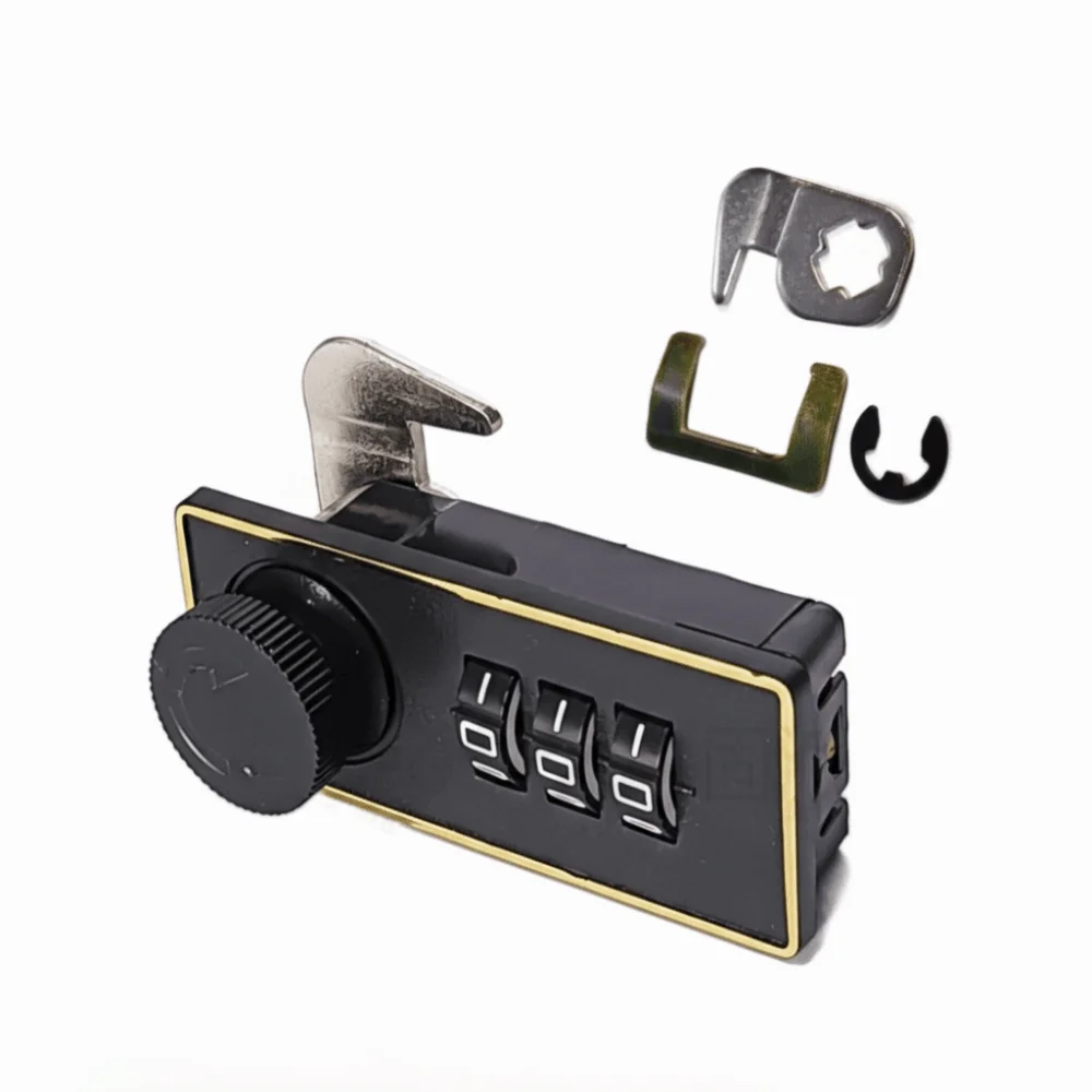 3 Digit Mechanical Combination Lock Compact Size Anti-Theft Dial Combination Lock Anti-Corrosion Keyless