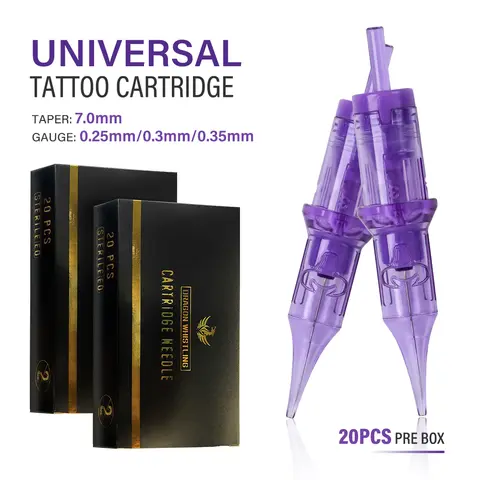 20PCS Tattoo Cartridges Needles Cartridge Tattoo Needles Disposable Piercing Needles for Tattoo Machine Pen agujas para tatuar