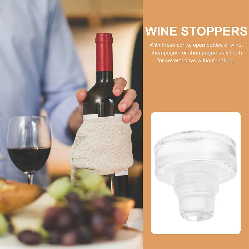 

10Pcs T-Type Red Wine Bottle Stopper Glass Sealer Stopper for Beer Soda Beverages Airtight Reusable Decorative Kitchen Bar