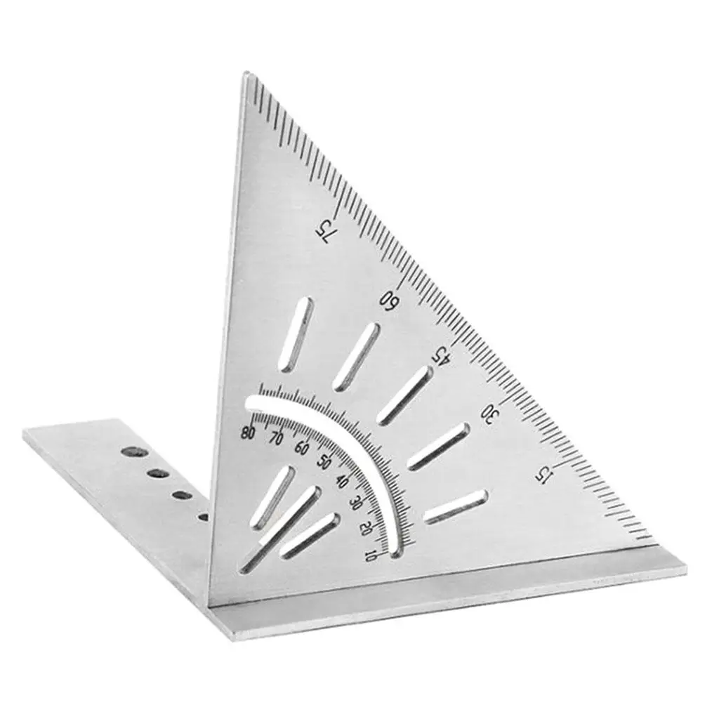 Square Angle Ruler Woodworking 45/90 Degree Angle T Ruler Multifunctional Saddle Layout Square