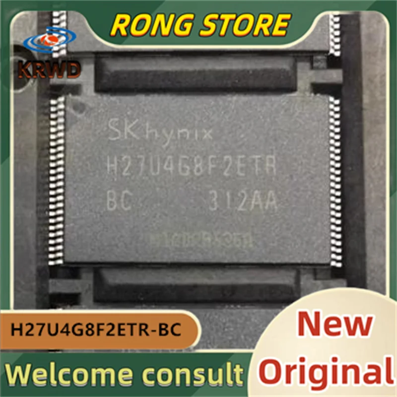 2PCS  H27U4G8F2ETR-BC  New original H27U4G8F2ETR-BC H27U4G8F2ETR H27U4G8F2E TSOP48