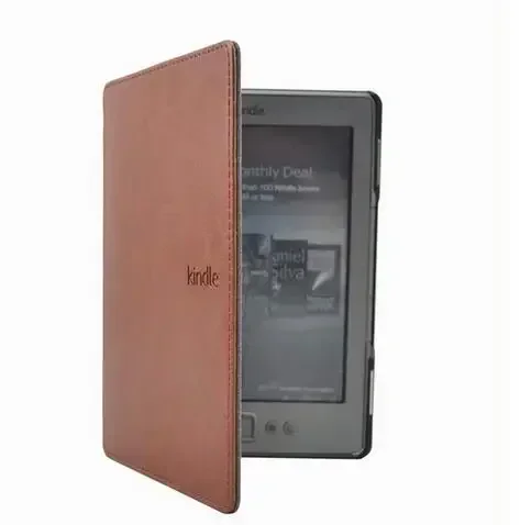 

1PC Leather Cover Case for Amazon Kindle 4/5 E-book Reader 6" Inch (not fit for kindle touch)