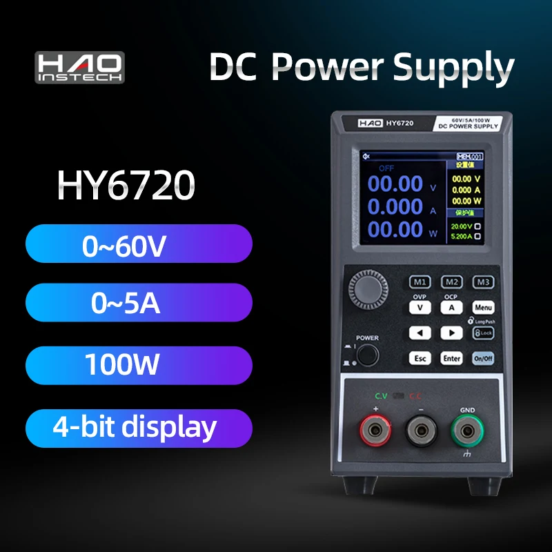 

HY6720 Adjustable DC power supply 60V 5A 60V 8A Lab Bench Power Source Stabilized Voltage Regulator Switch Supply 220V 110V