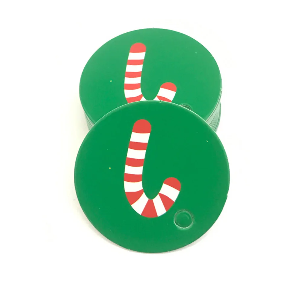 

100Pcs Christmas Tags with Hole Punched Design for DIY Present Wrapping Label Card Crafting Reusable Decorations Holiday Fun