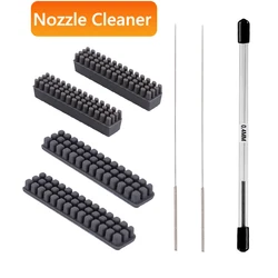Nozzle Cleaning Brusher For BambuLab A1 Mini Hotend Bamboo Extruder Silicone Brusher Cleaning Tool Kit