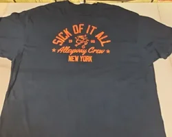 Official Sick Of It All Alleyway Crew T Shirt 3XL NYHC Hardcore Punk Legends long or short sleeves