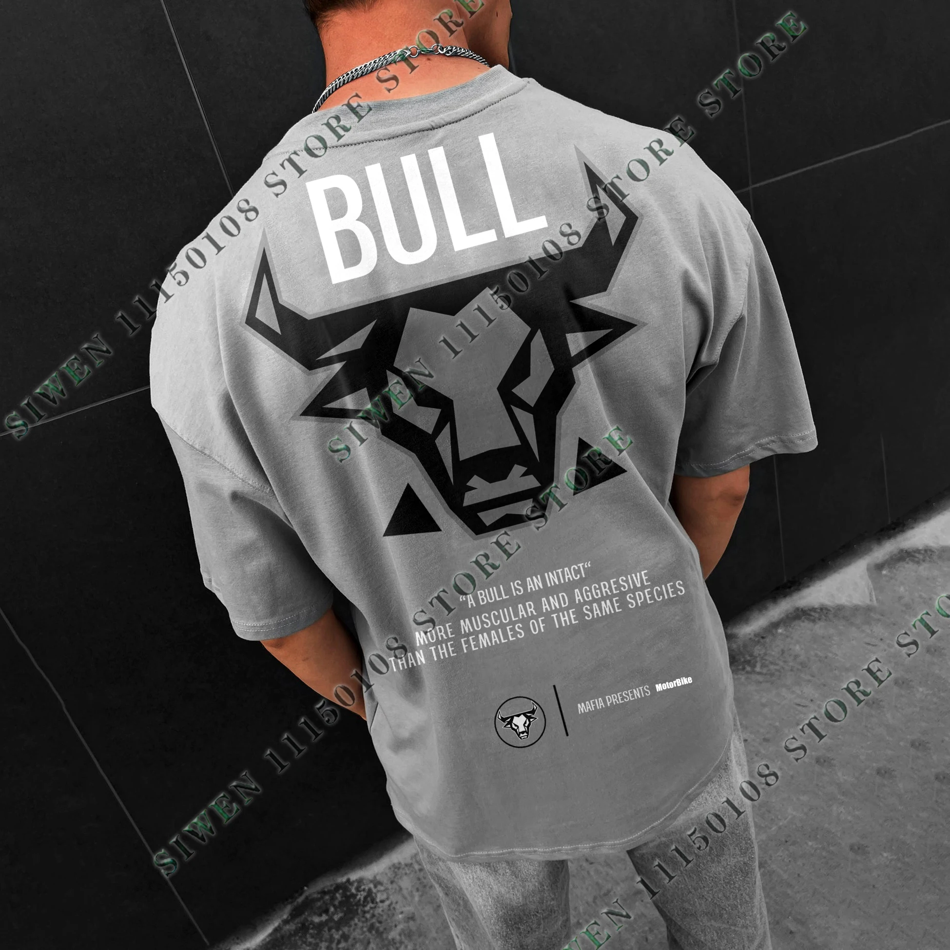 

Oversize Motorbike Bull Tee