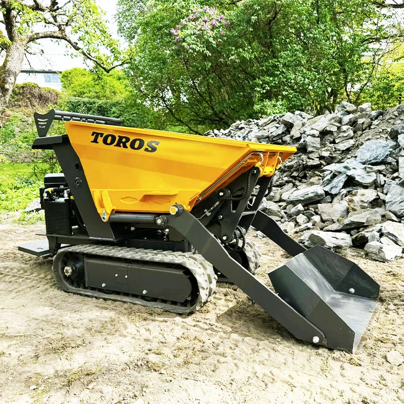Mini Rubber Track Dump Truck for Sale Customized New Crawler Tracked Chassis Farm Construction Mini Dump