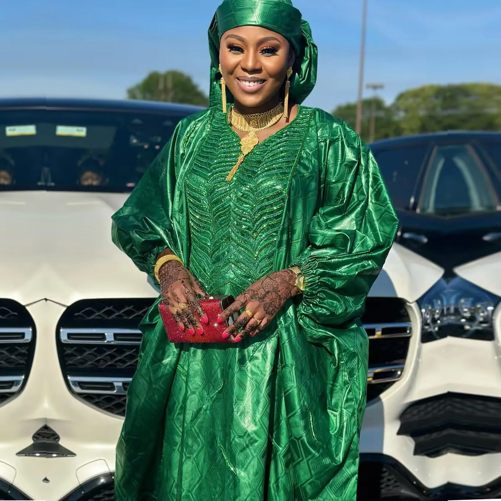 

Африканские платья для женщин, роскошный материал Boubou, богатый дизайн вышивки