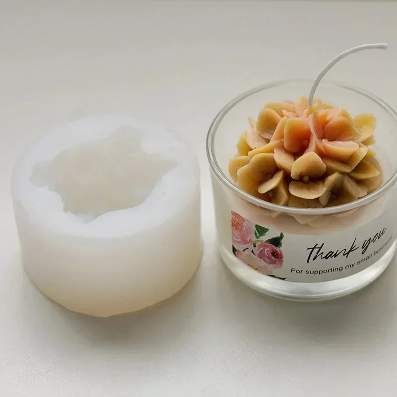Hydrangea Flower Mold Decoration Plant Soap Molds Flowers Candle Moulds Bouquet Making candle molds