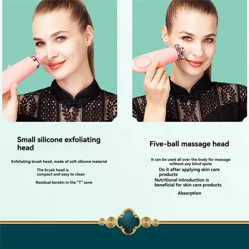 A28F-Exfoliant épurateur de visage, brosse de nettoyage du visage imperméable, dispositif de nettoyage du visage, pour le massage et le nettoyage