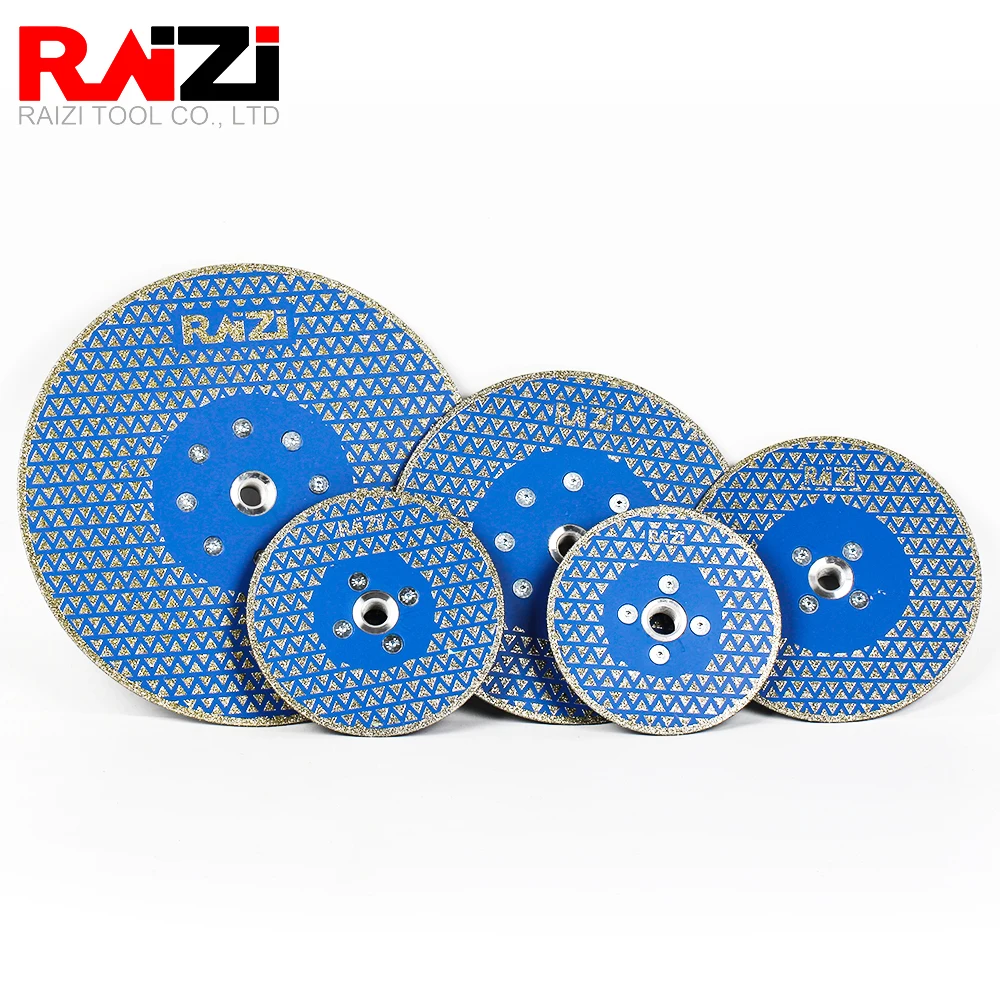 

Raizi 1 Pcs Electroplated Double Side Diamond Coated Cutting Grinding Saw Blade For Marble Cutting Disc Tile Porcelain Cutting