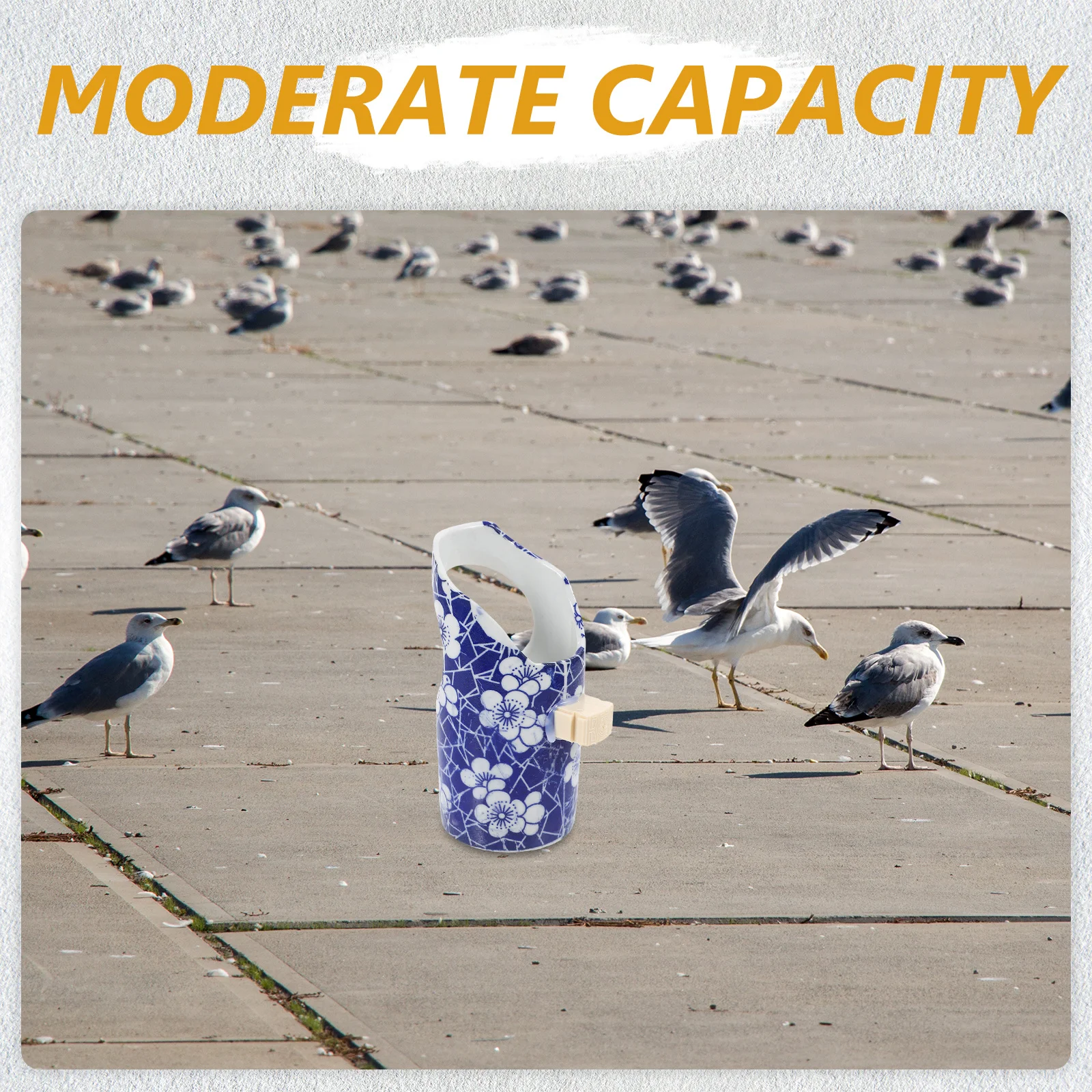 

Anti-Splash Bird Feeding Cup Multi-Use Hangable Food Dispenser for Parrot Bird Cage Water Holder Supplies Parrot Feeder