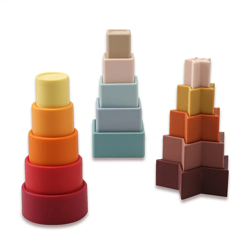 Puzzle Toys for Kids 1 Year Old Colors Shapes Cognition Montessori Educational Learning Toys Stacking Cups for Infant Toddler