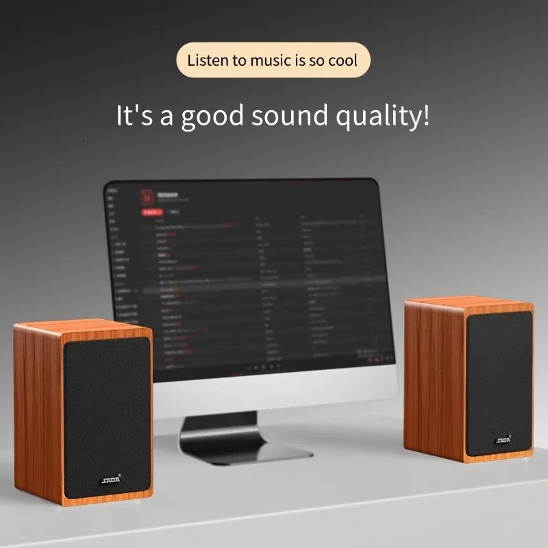 

Деревянные Bluetooth-колонки Мини-объемный звук USB Компьютерный динамик Низкий бас-пушечный телефон Компактная аудиосистема Стерео звуковая коробка