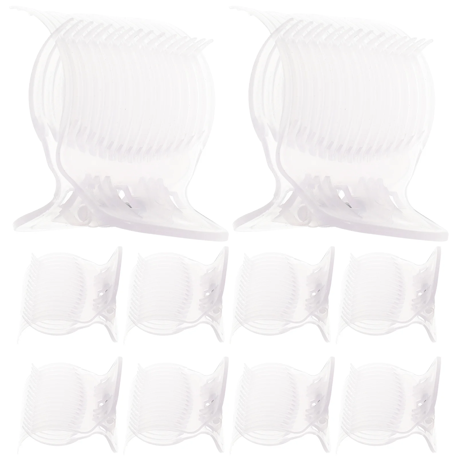 

10Pcs Hot Roller Clip Transparent Curler Claw Clamp Heat Resistant Hair Styling Roller Jaw Clips Strong Load Bearing