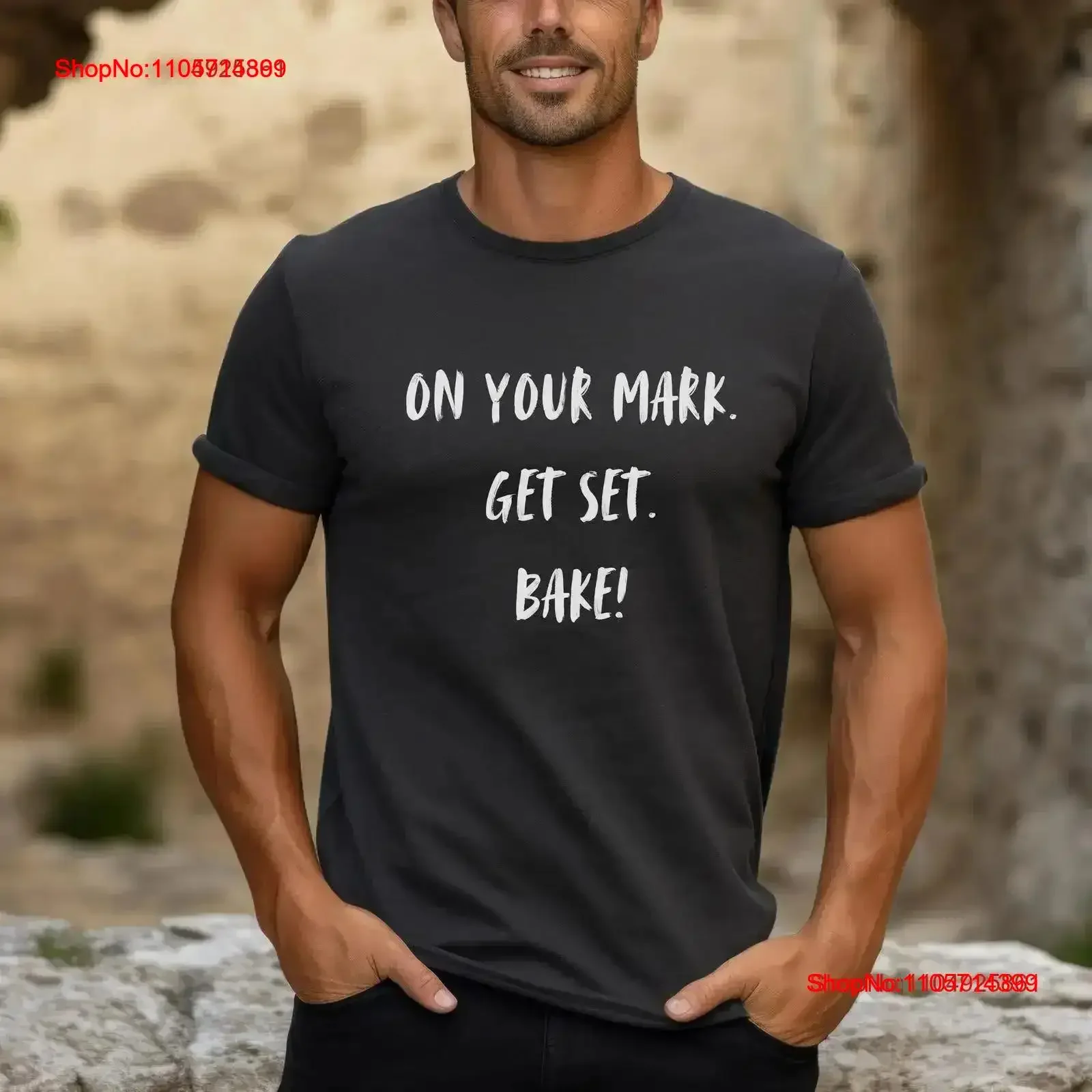 GBBO Signature Catchphrase T Shirt Great British Bake Off Start Line Baking Show Fan Brand vintage Washed Stretched Versatile