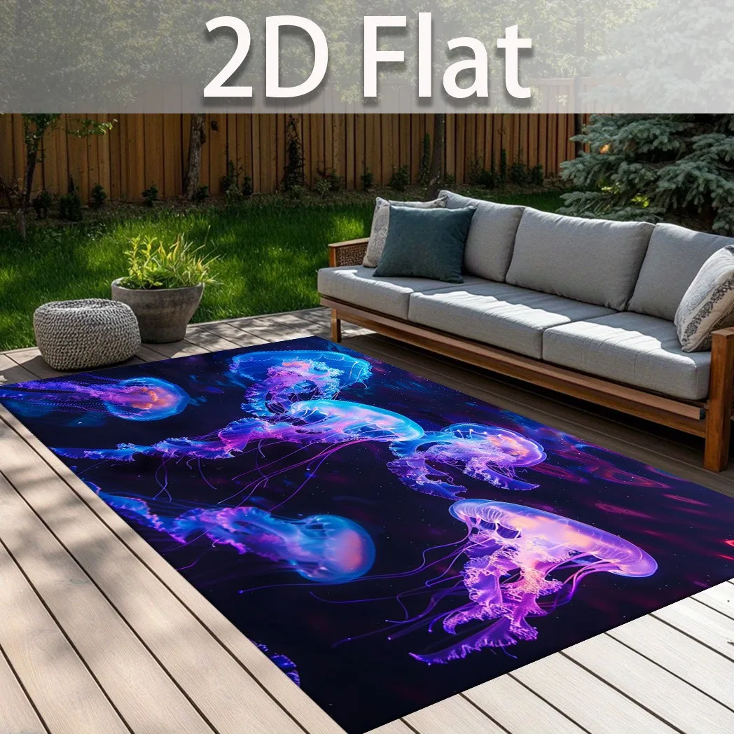 Home Floor Rug Galaxy Non Slip Deep Cosmic Washable Interstellar Starry Sky Purple Blue Nebula Gaming Room Backyard Decor