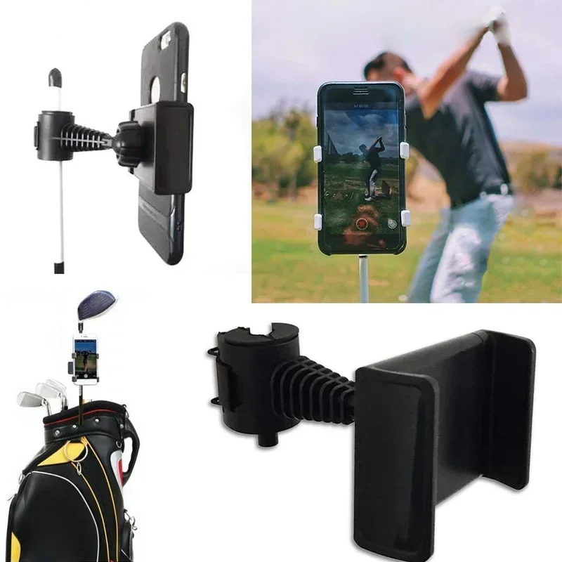 Universal Selfie Golf Club Practice Records Accessories Phone Holder Golf Training Assistant Equipment Golf Record Holder
