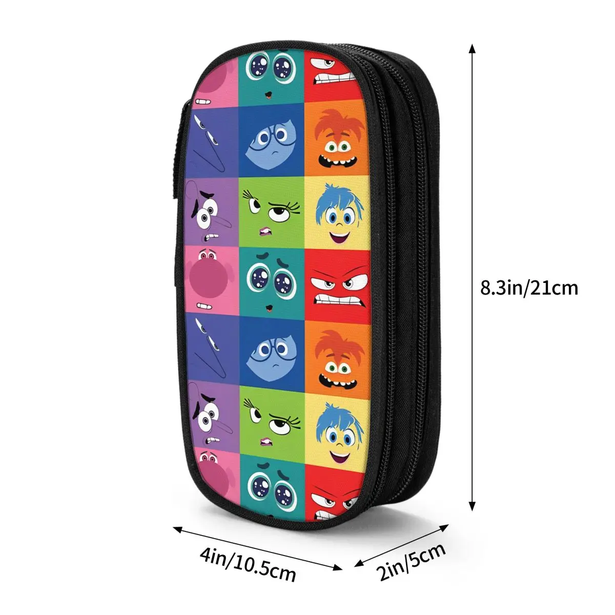 Mode Binnenstebuiten Karakter Gezicht Etuis Potloodzakje Penhouder Kinderen Grote Opbergtas Studenten School Rits Accessoires
