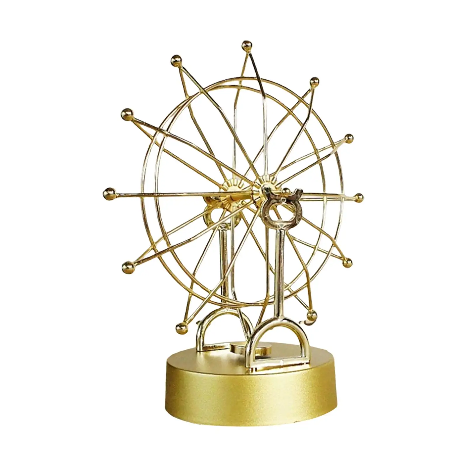 Decorative Metal Ferris Wheel Statue Rotating Physics Science Toy for Bedroom Office Children Gift