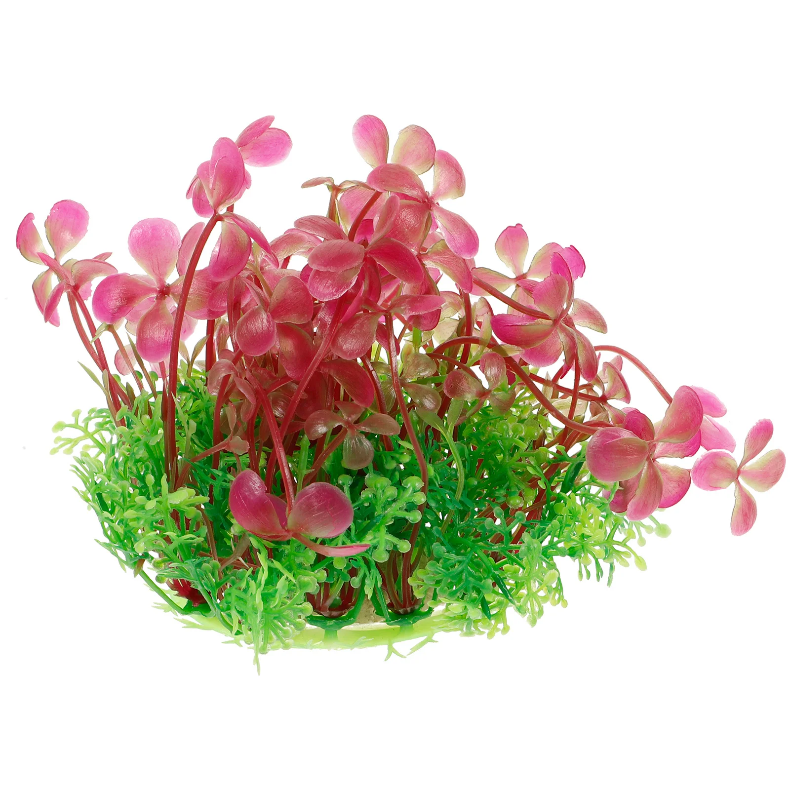 

Four Leaf Clover Decor Artificial Aquatic For Fish Tank Realistic Aquarium Plants Decorations Plastic Fish Tank Plants