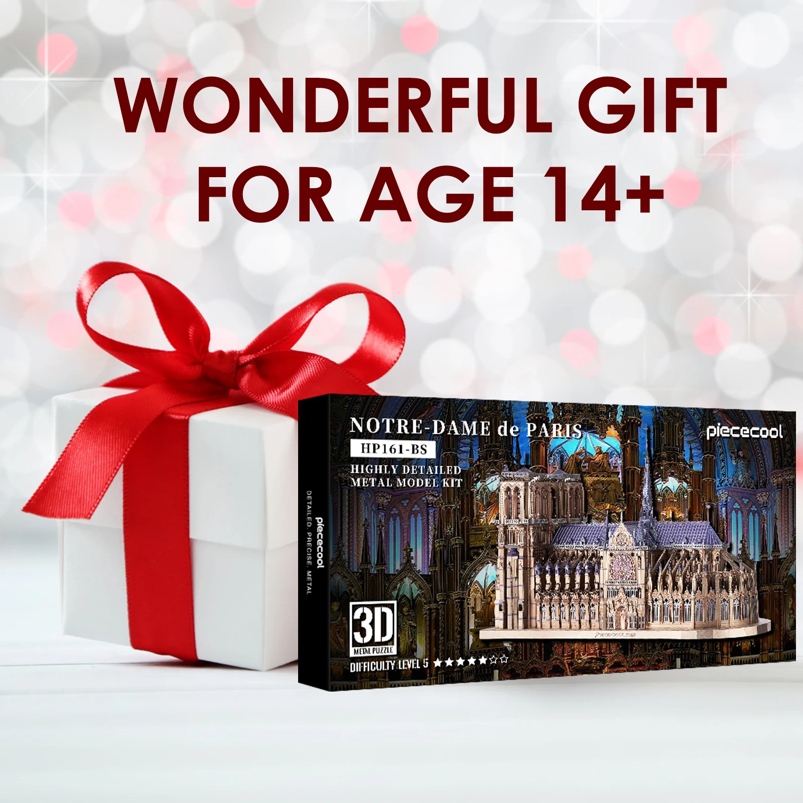 3D Metal Puzzle Notre Dame Cathedral DIY Model for Adults