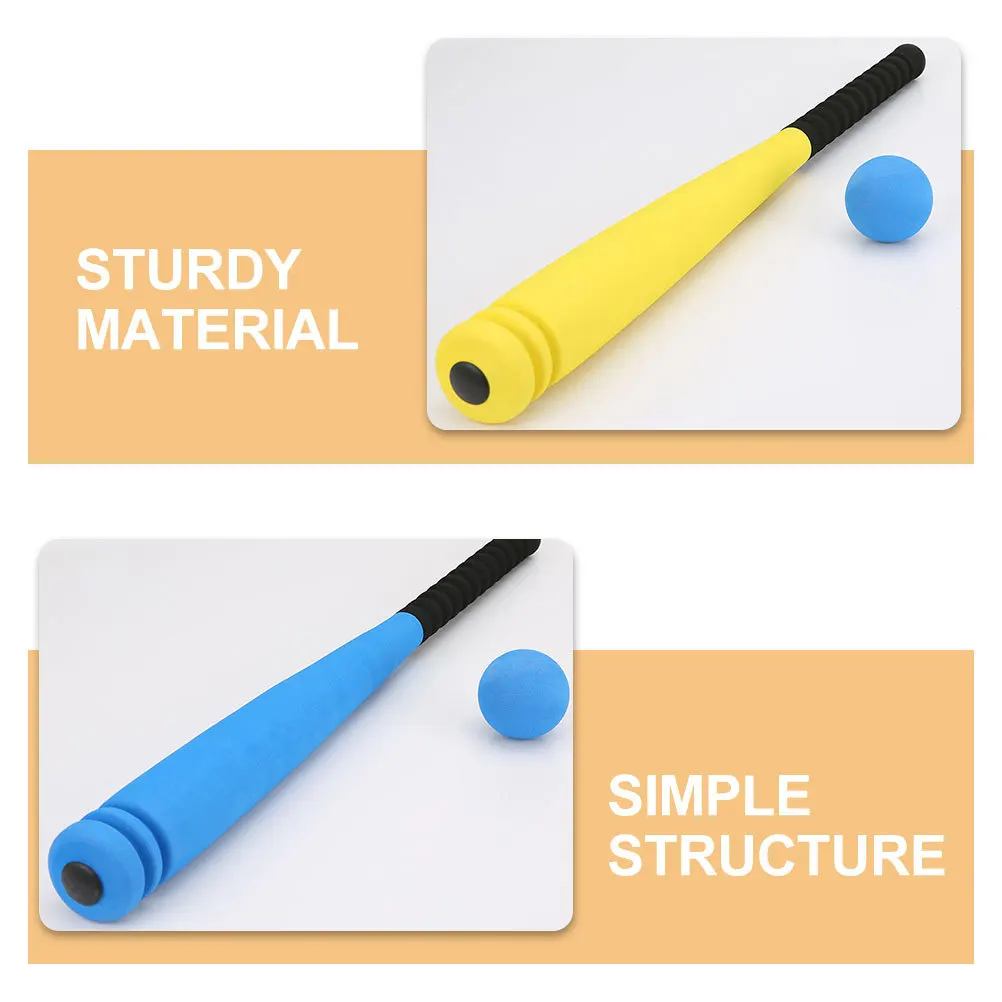 2Sets Kids Foam Baseball Bat Kinderzachte, lichtgewicht outdoor-swing-trainingstool voor kleuterschool Speelveiligheid Gripontwerp